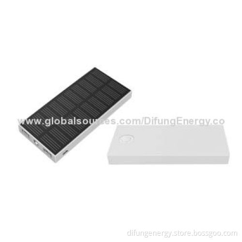 Power Banks, 6,000mAh Dual-USB Output, High-efficiency Solar Panel